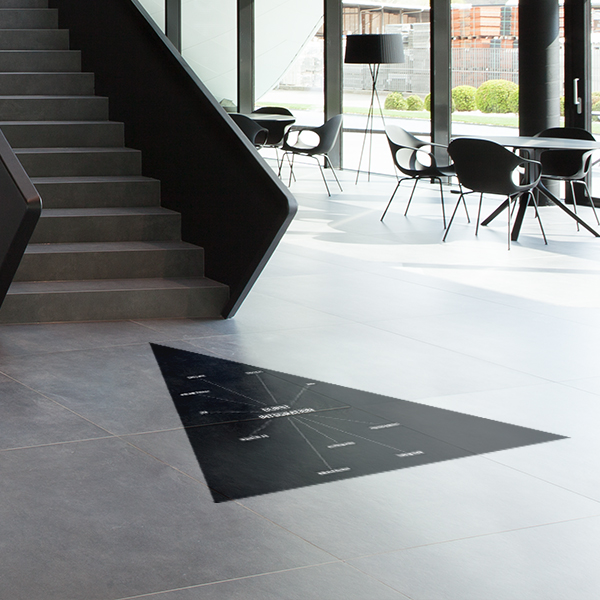 Floor sticker - triangle shape